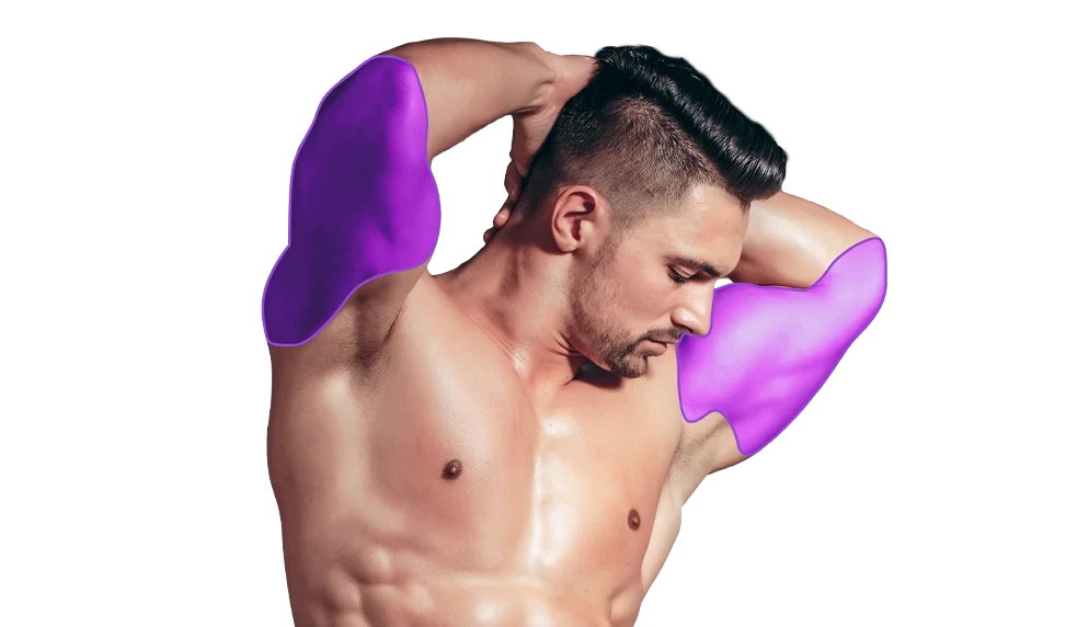 Лазерная эпиляция рук выше локтя для мужчин