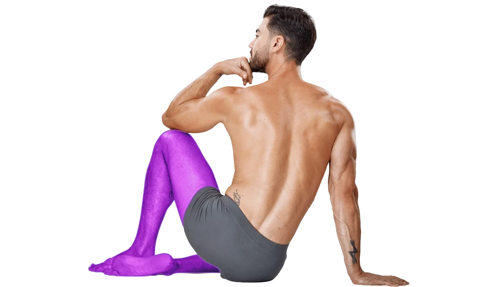 Лазерна епіляція ніг у чоловіків