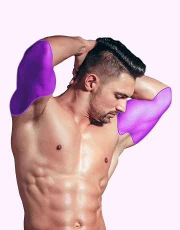 Лазерная эпиляция рук выше локтя для мужчин